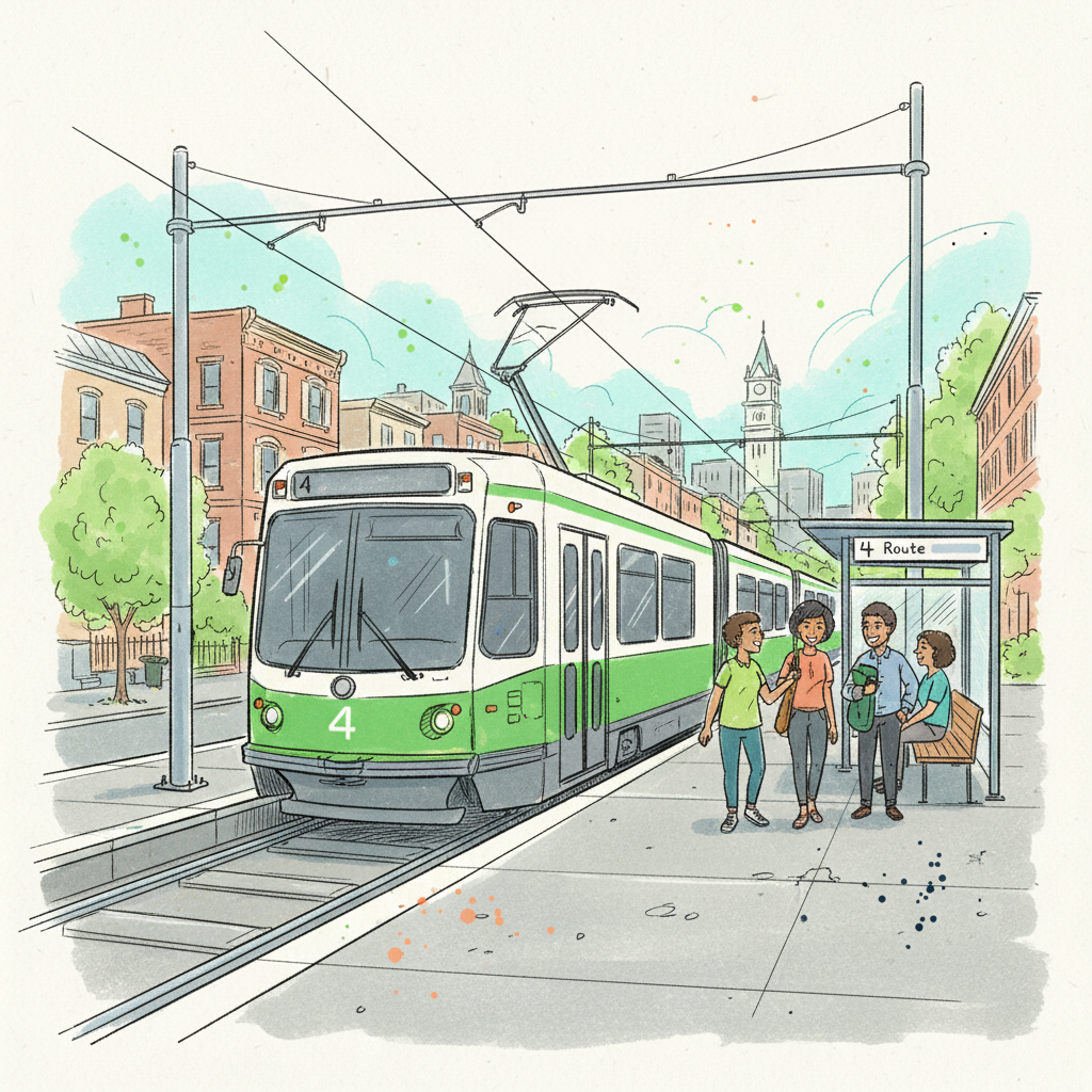 Philadelphia T4 Trolley Adapts With Shuttle Service