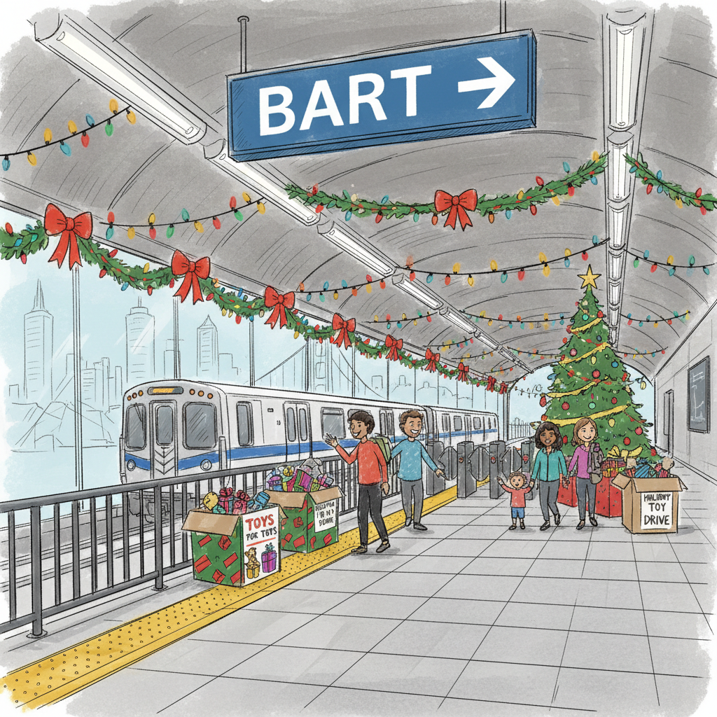 BART Brings Holiday Joy to Bay Area Families