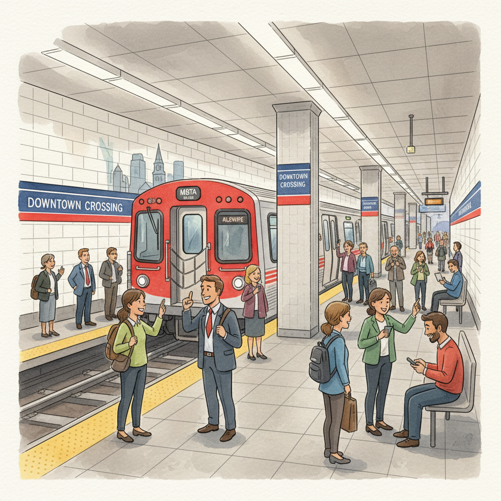 Boston Red Line Bounces Back After Brief Delay