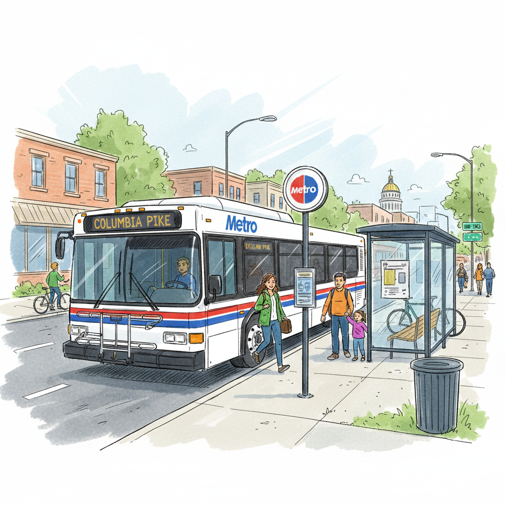 DC-Maryland-Virginia Bus Stop Reopens, Restoring Access