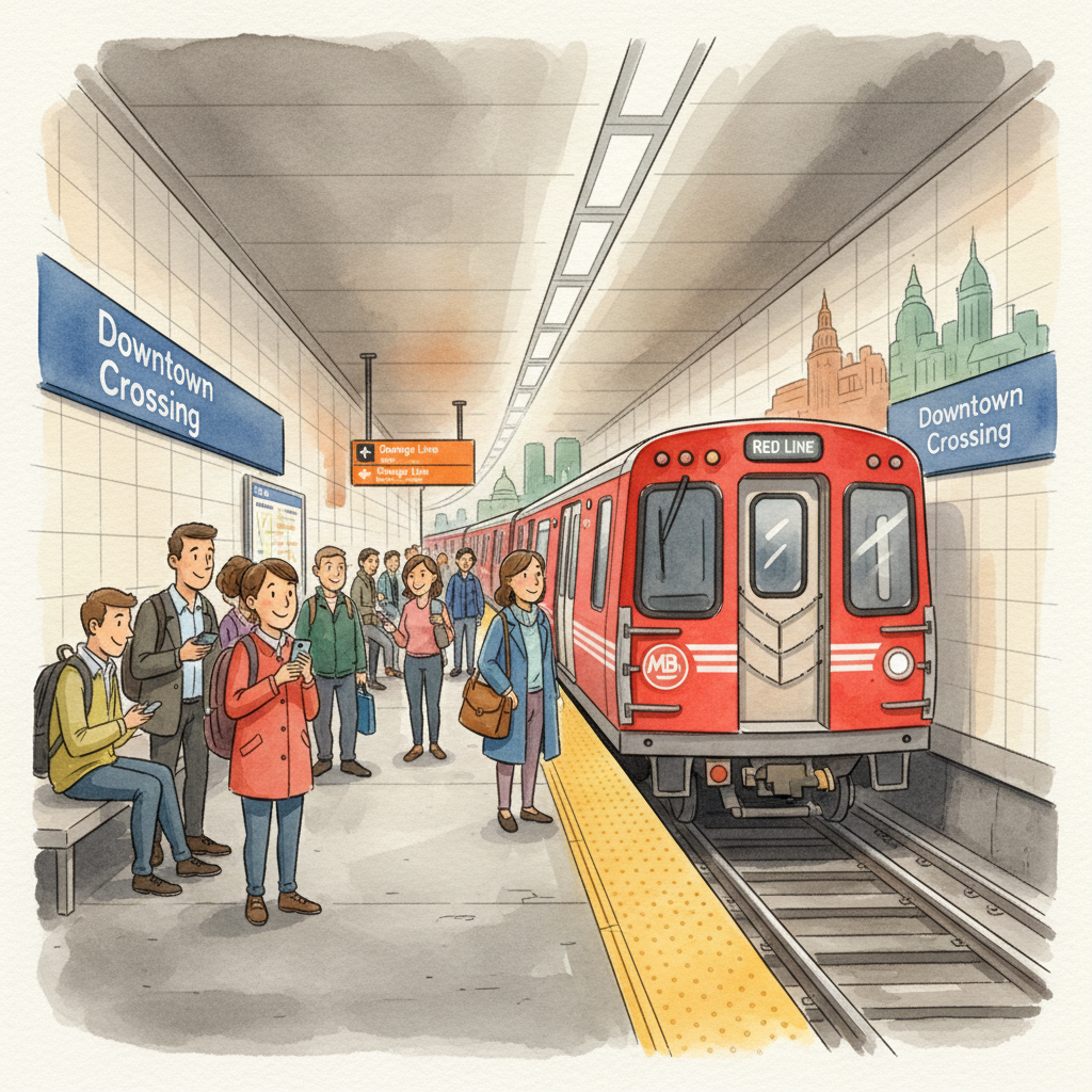 Boston Red Line Restored After Downtown Crossing Delay