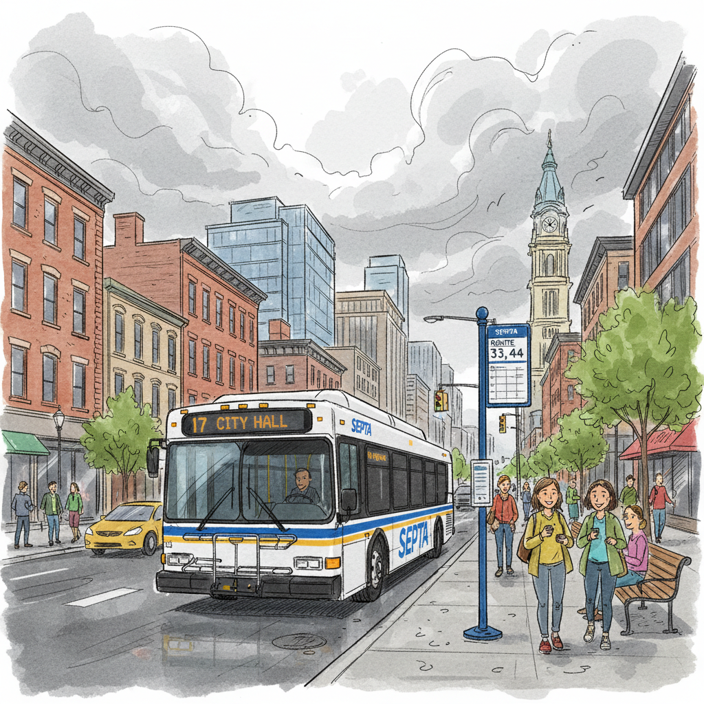 Philadelphia Transit Adapts to Sunday Storm Pattern