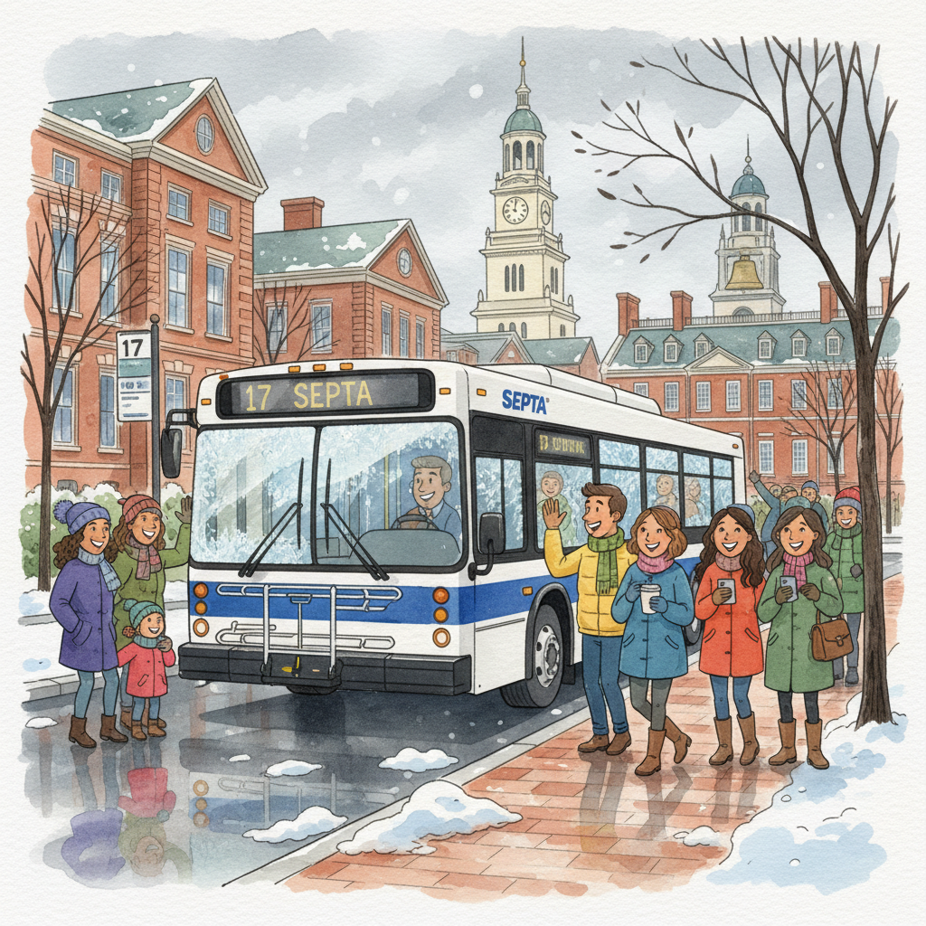 Philadelphia Transit Adapts to Monday Cold Snap