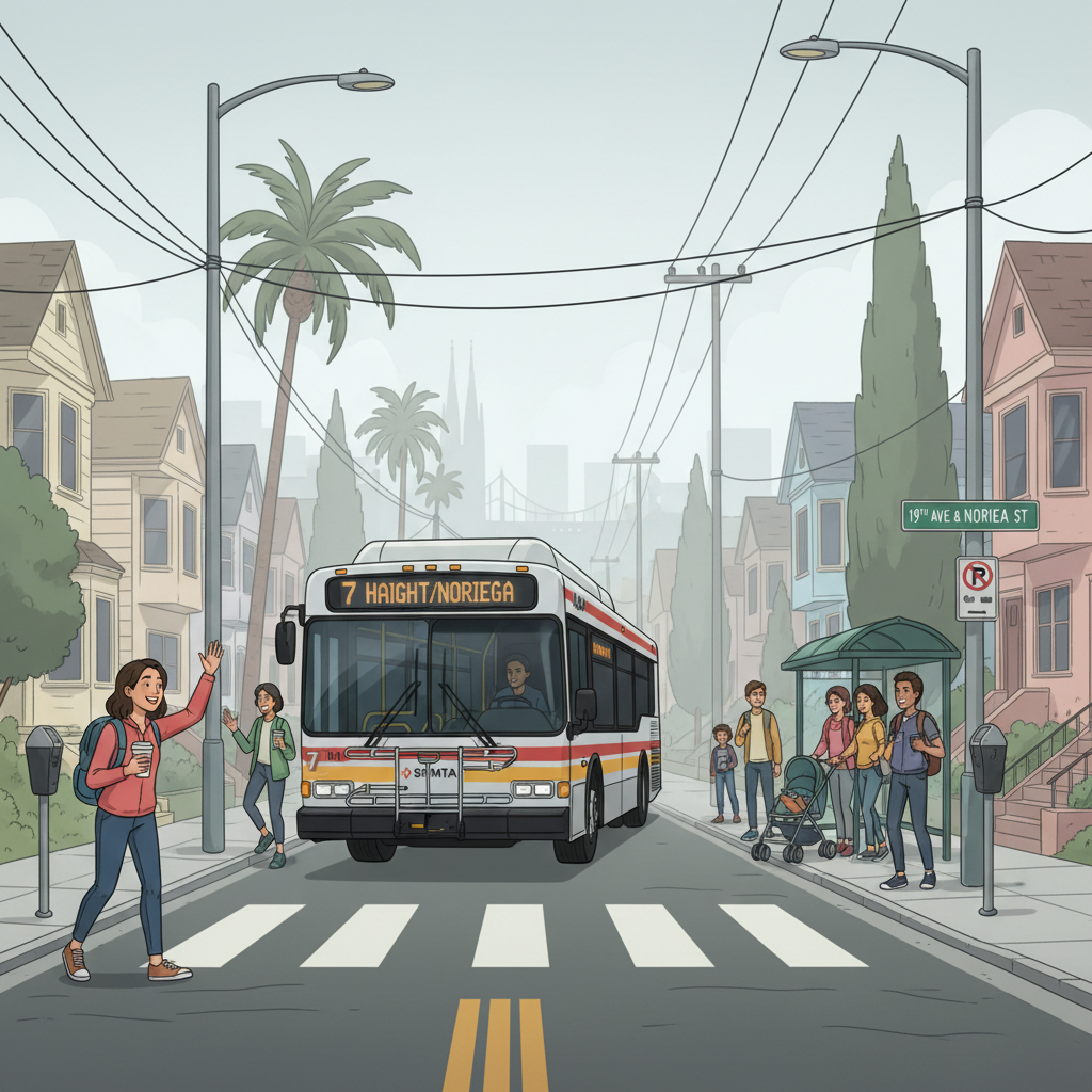 SF Muni 7 Line Adapts Route to Keep Riders Moving