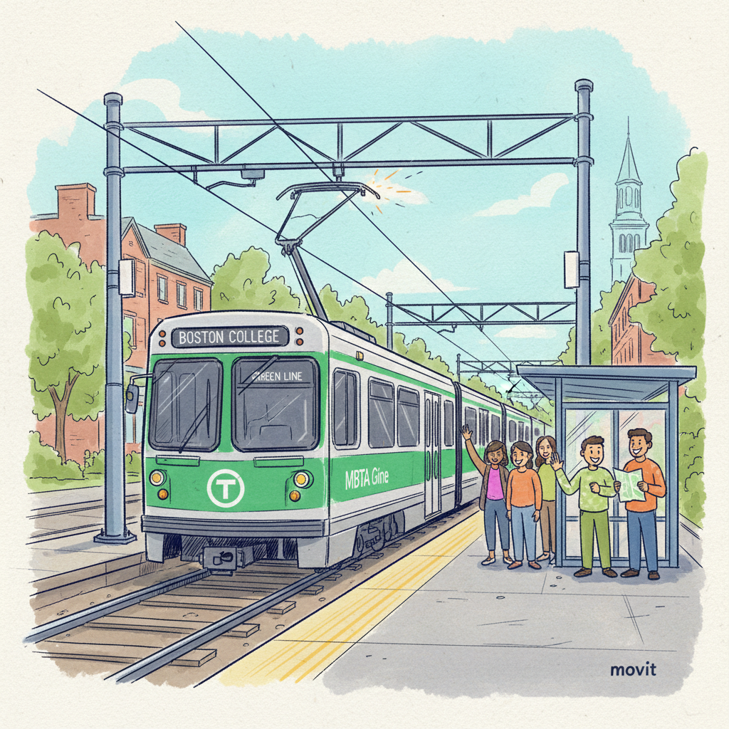 Boston Green Line B Branch Back After Wire Fix