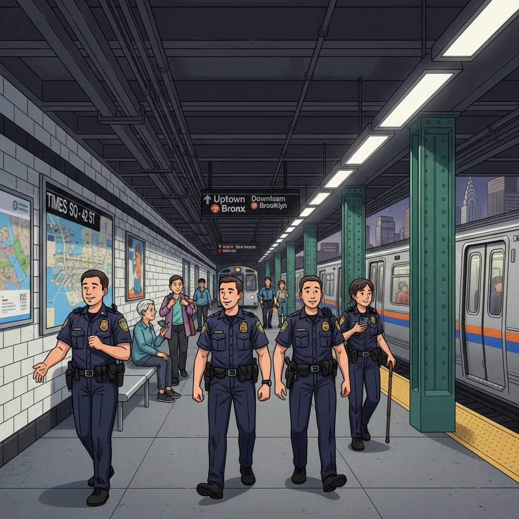 NYC Moves Officers to Platforms — Crime Drops