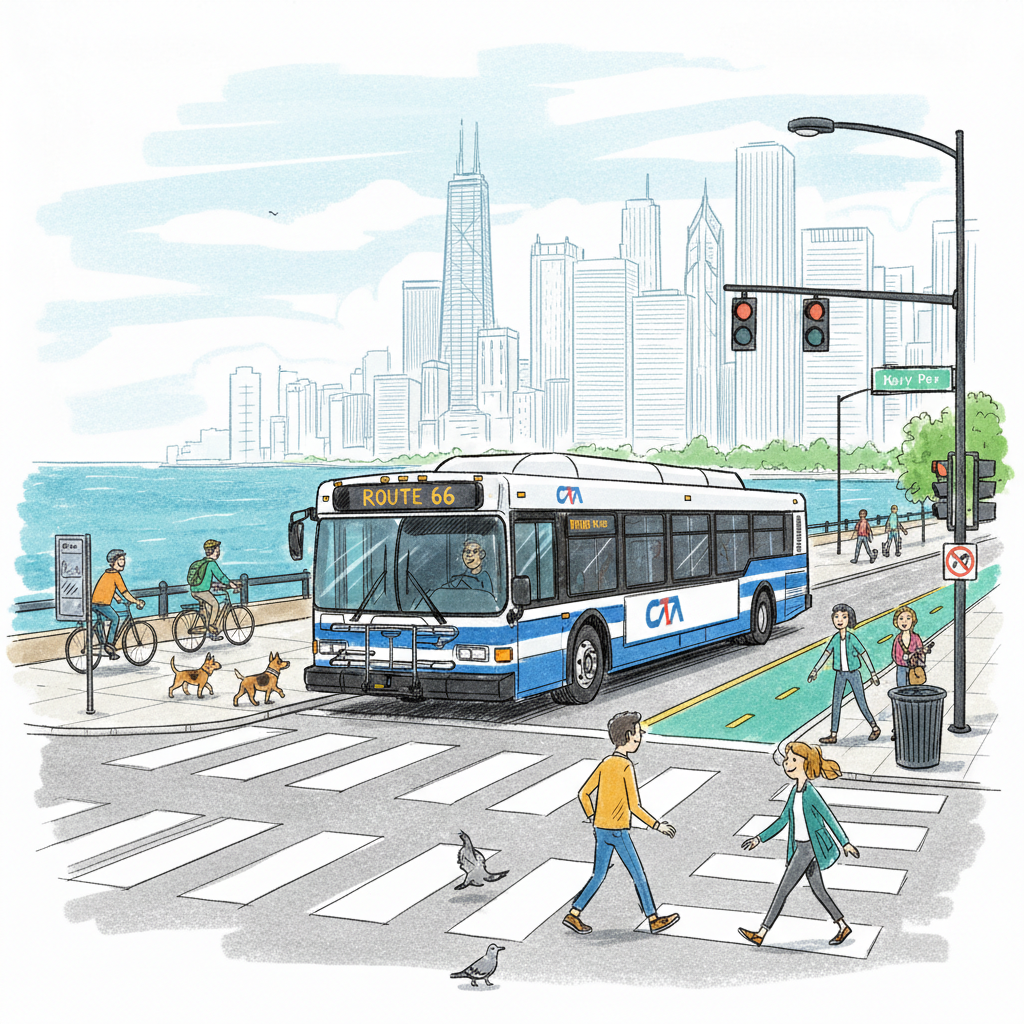 Chicago CTA Extends Route 1 to Navy Pier