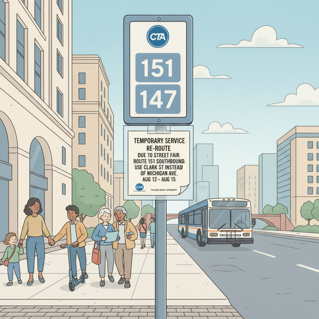 Chicago CTA Route 60 Stop Shifts to Serve Riders