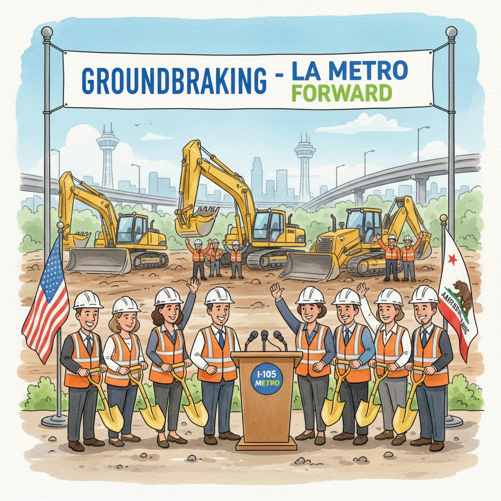 LA Metro Breaks Ground on I-105 ExpressLanes Project