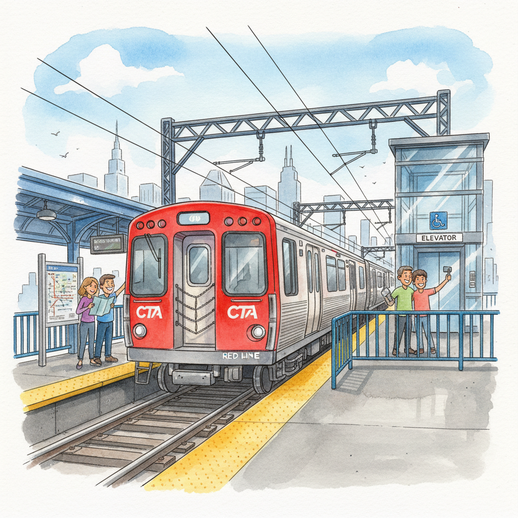 Chicago Red Line Elevator Out — Crews Working to Restore Access