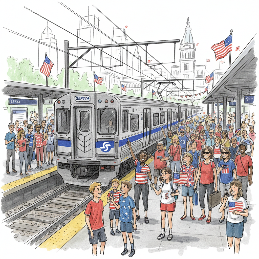 Philadelphia SEPTA Adds July 4 Service for Fireworks