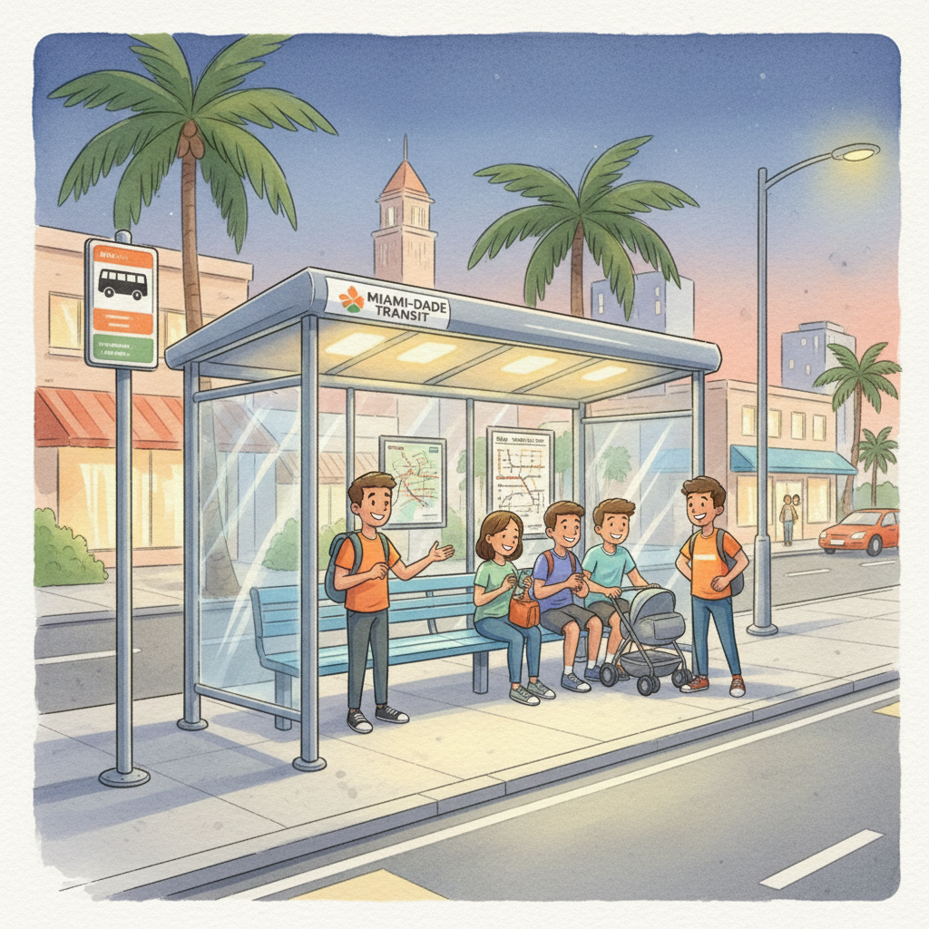 Greater Miami Opens Bus Shelter Light Data to Public