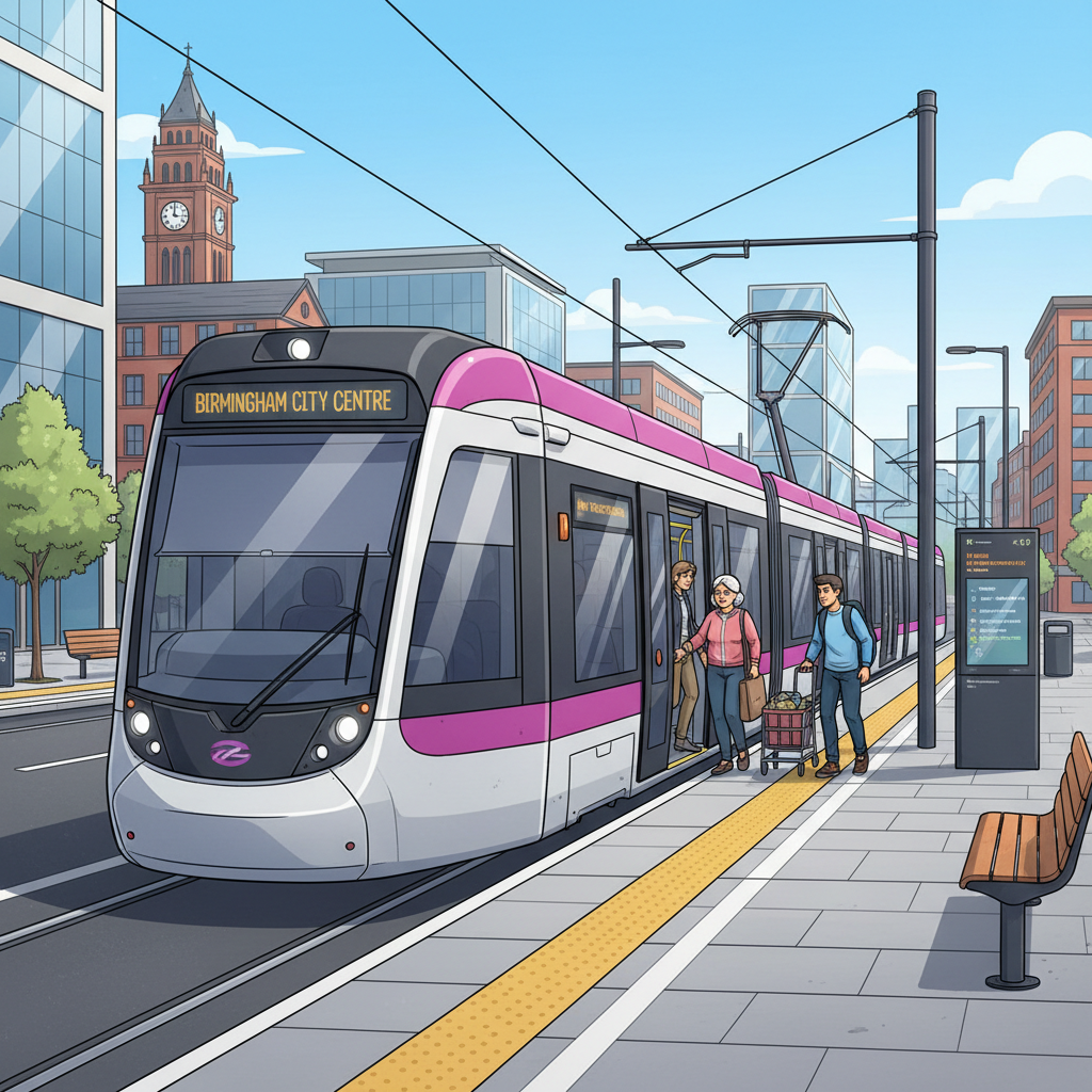 West Midlands Trams Deliver 8-Minute Service