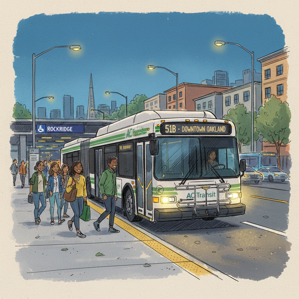 AC Transit Adapts Service on East Bay Line 51B