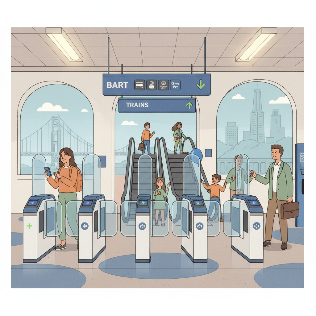 SF BART Upgrades Castro Valley With Modern Fare Gates