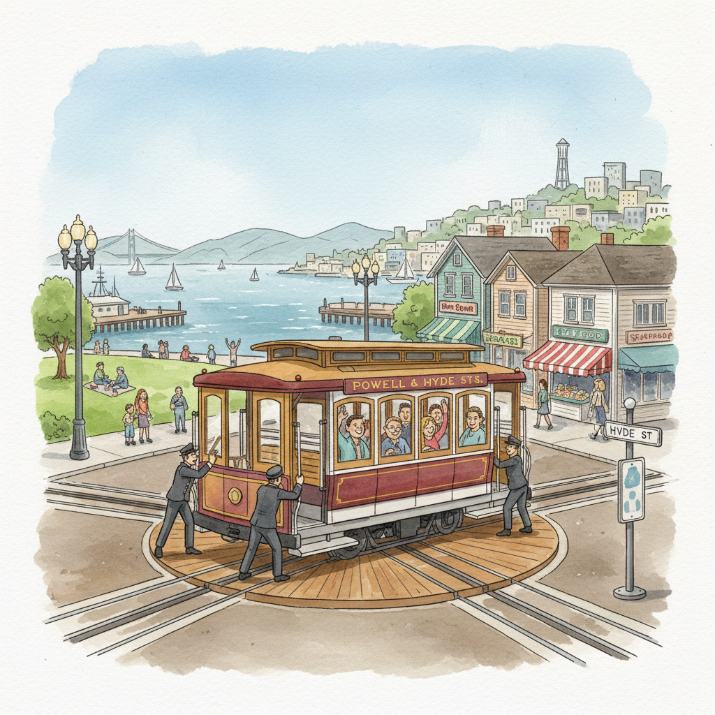 SF Cable Cars Bring Holiday Cheer With Santa Event