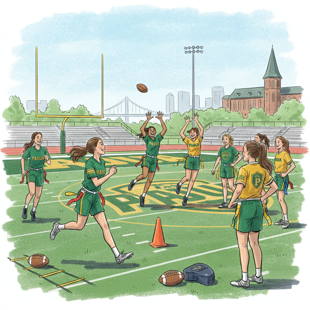 Padua Girls Take Philadelphia Eagles Field in August