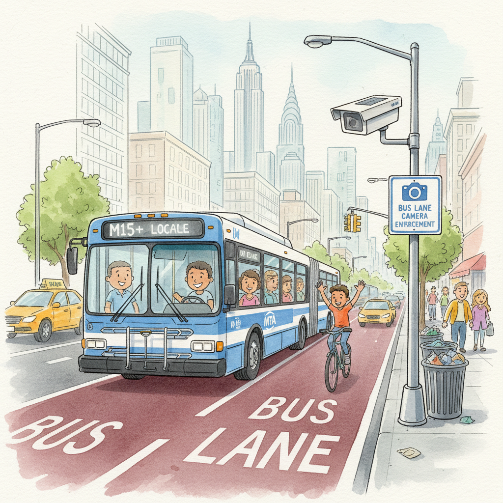 NYC Adds Camera Enforcement to Speed Up Manhattan Buses