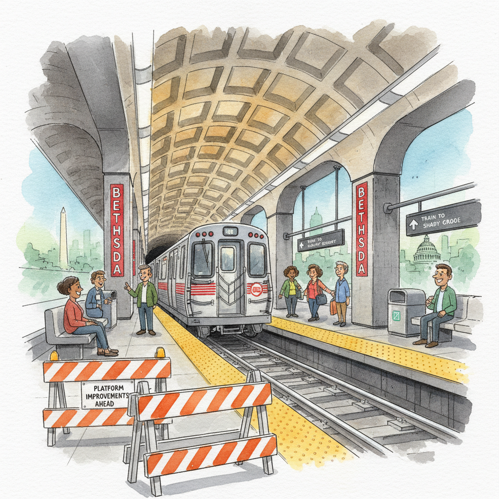 Bethesda Station Expands for Purple Line Connection