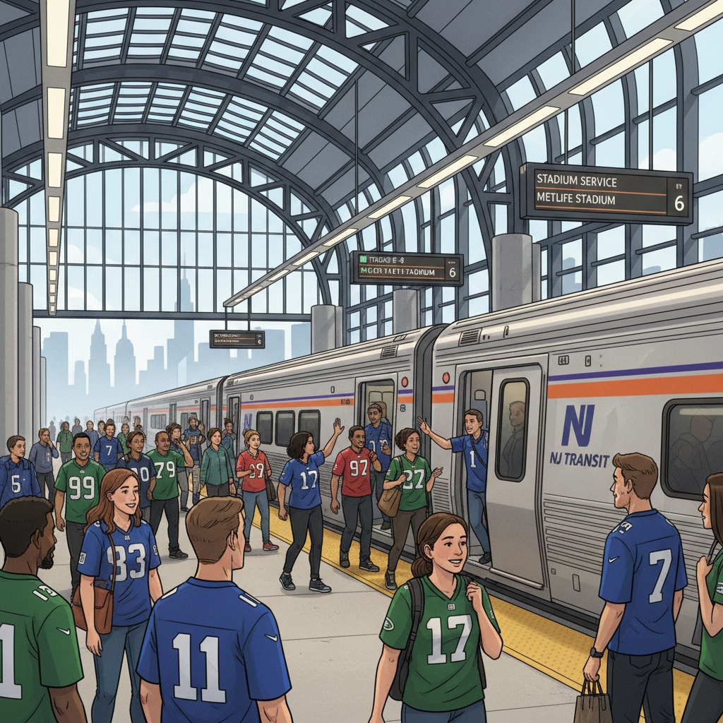 NJ TRANSIT Adds Game Day Trains to MetLife Stadium