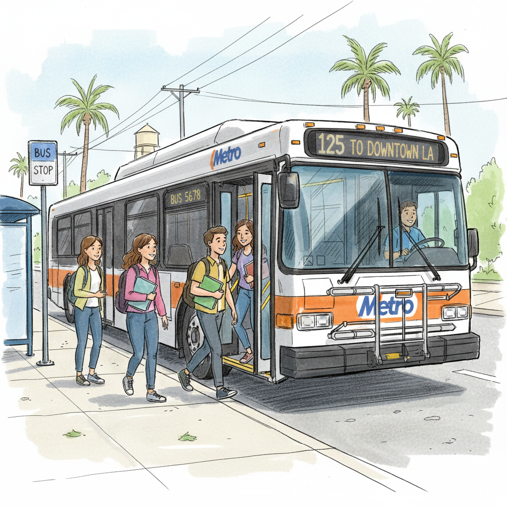 LA Metro Expands Free Passes to 17,000 Students
