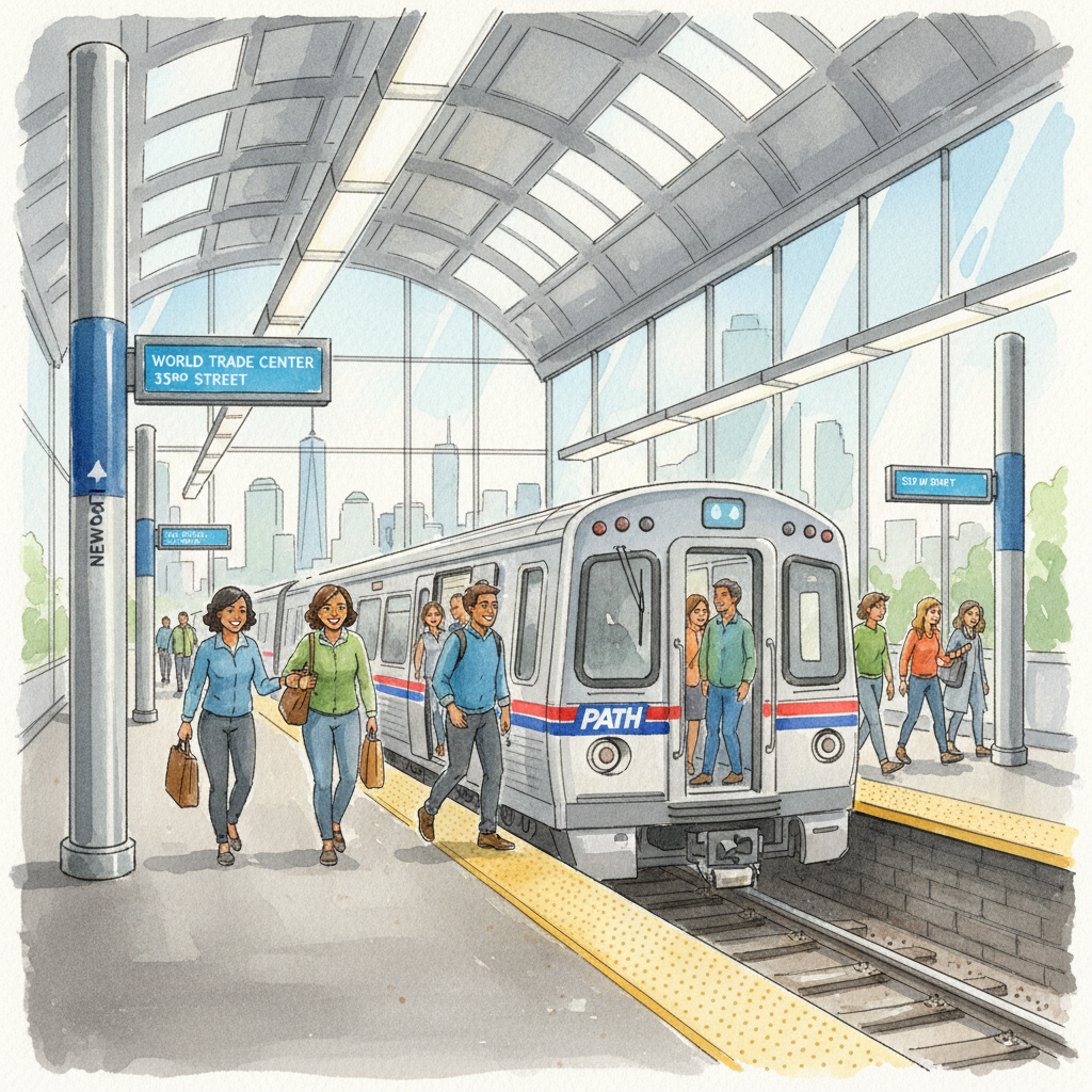 NYC Newport Station Adapts to Single-Track Service