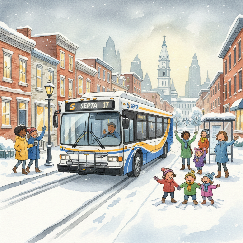 Philadelphia Transit Warms Up as Snow Melts