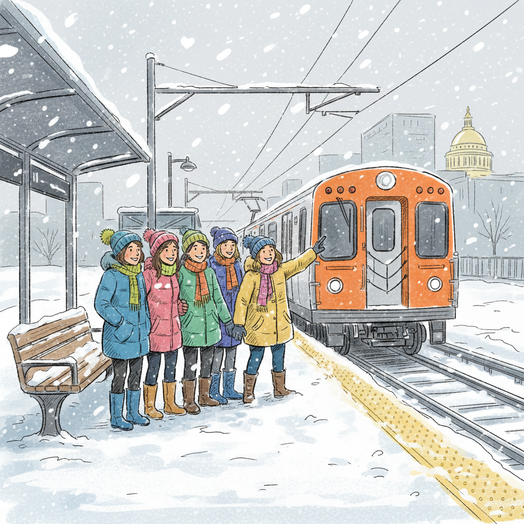 Boston Transit Adapts as Crews Battle Winter Weather
