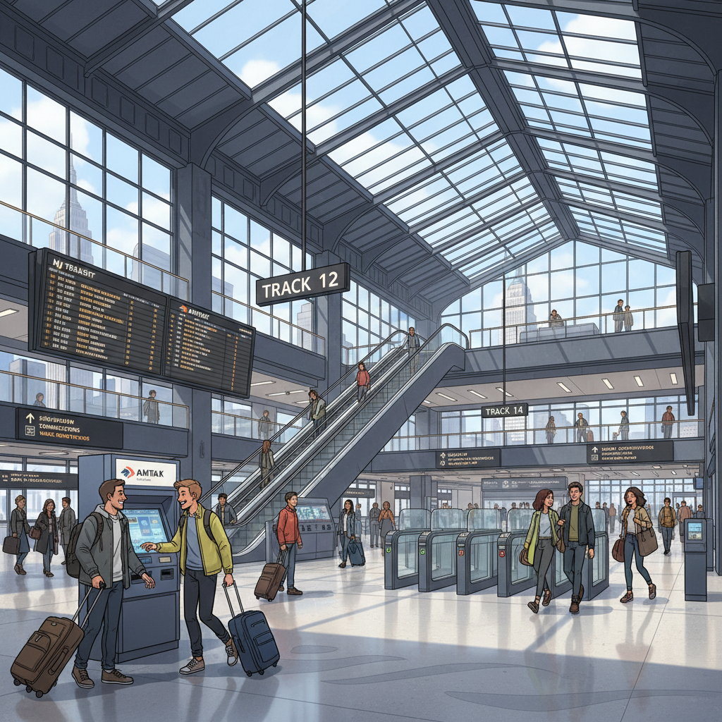 NYC-NJ Transit Hub Gets Updated Wayfinding Map