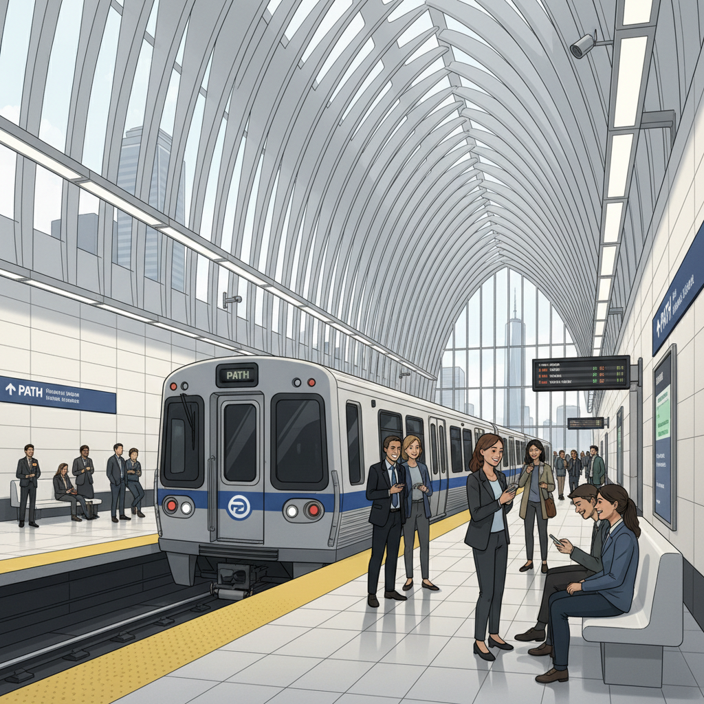 NYC PATH Platforms Shift for Infrastructure Progress