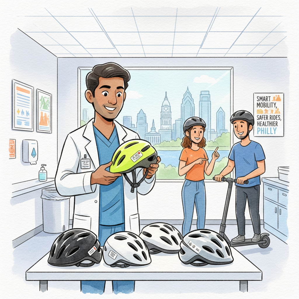 Philadelphia Doctors Push E-Scooter Safety Progress