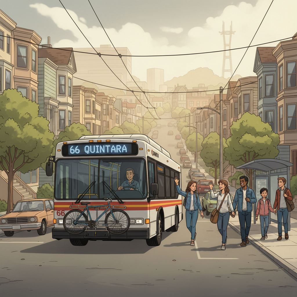 SF's 66 Quintara Bus Back on Track After Disruption