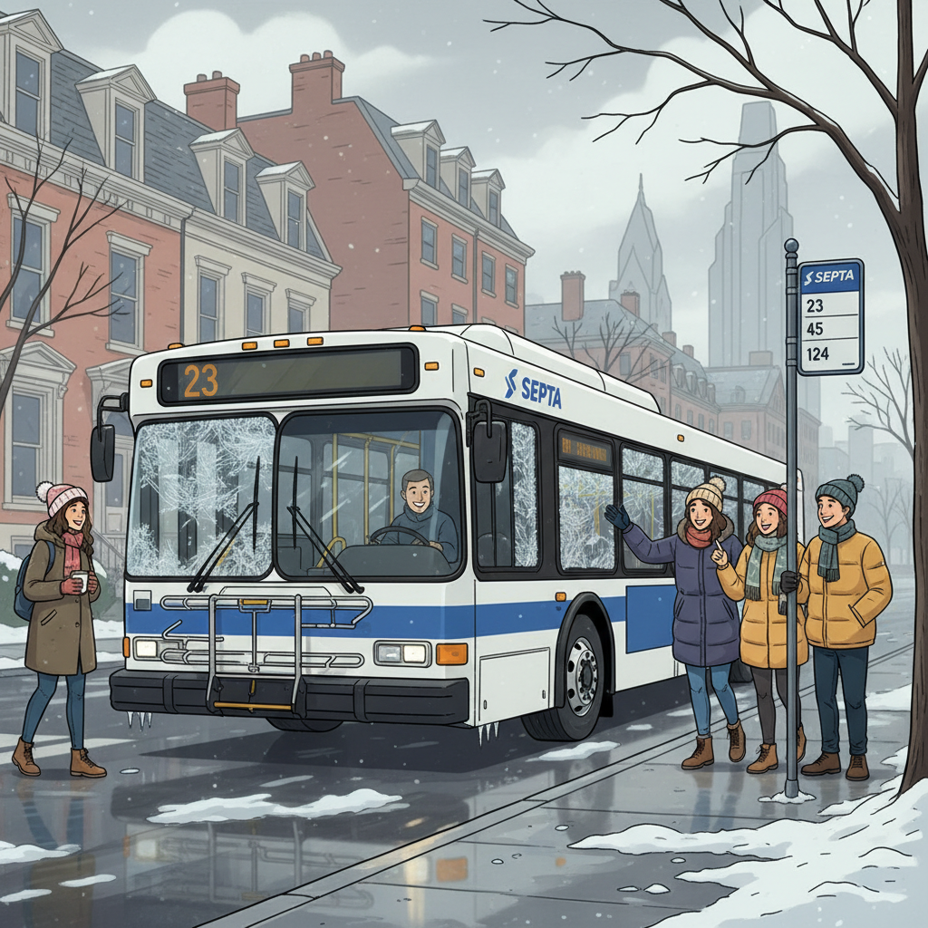 Philadelphia SEPTA Preps for Cold — Riders Adapt