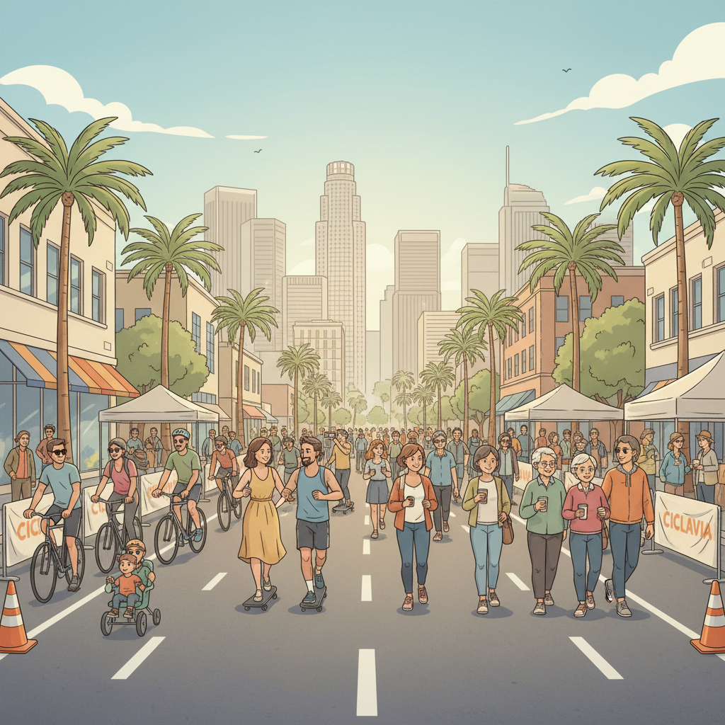 LA's CicLAvia Brings Stranger Things to Melrose