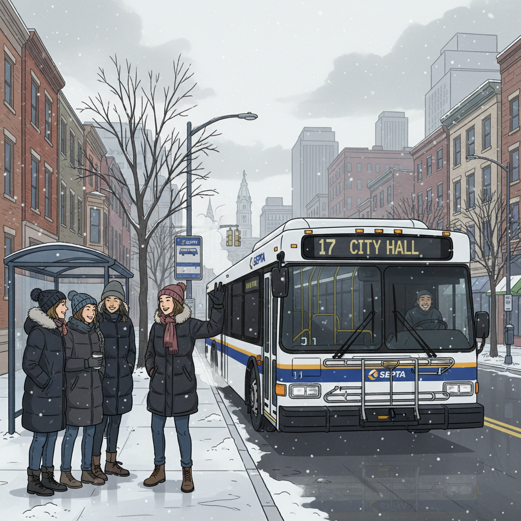 Philadelphia Transit Adapts to Friday's Deep Freeze