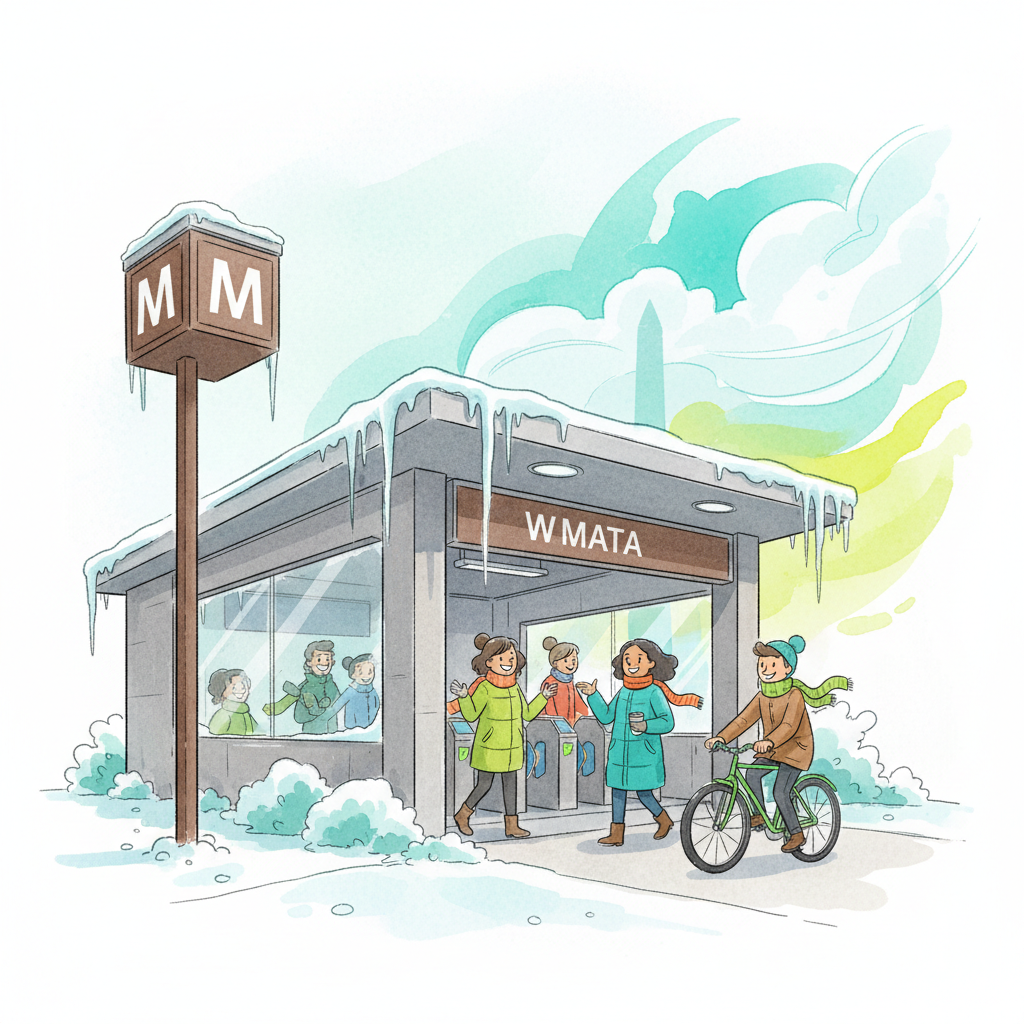 Eastern Market Station Adapts to Winter Ice Challenge