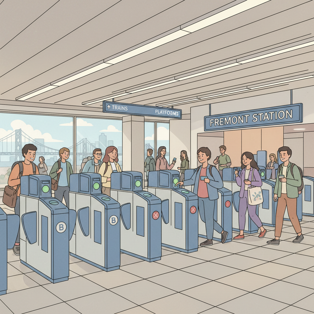 SF BART Upgrades Fremont Station With Modern Fare Gates