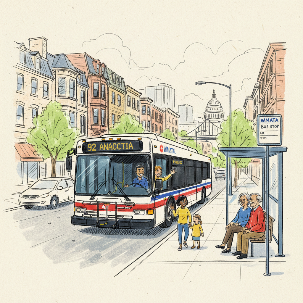 DC Bus Stop Closes — WMATA Optimizing Network