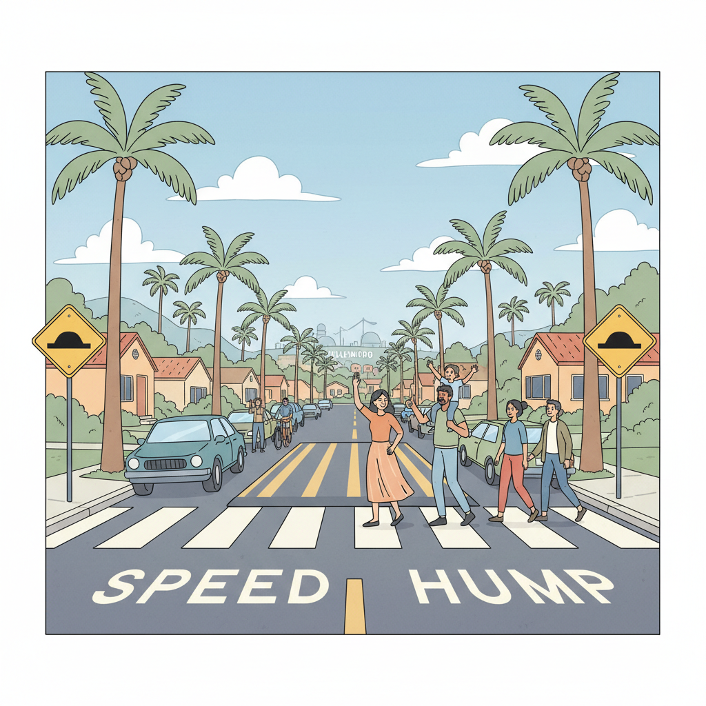 LA Adds 10 Speed Humps to Boost Pedestrian Safety