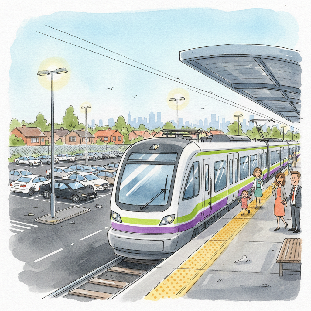 Melbourne Sunbury Line Adapts Parking for Progress