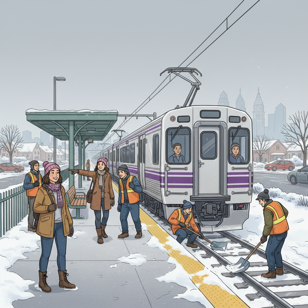 Philadelphia Transit Adapts After Weekend Snow