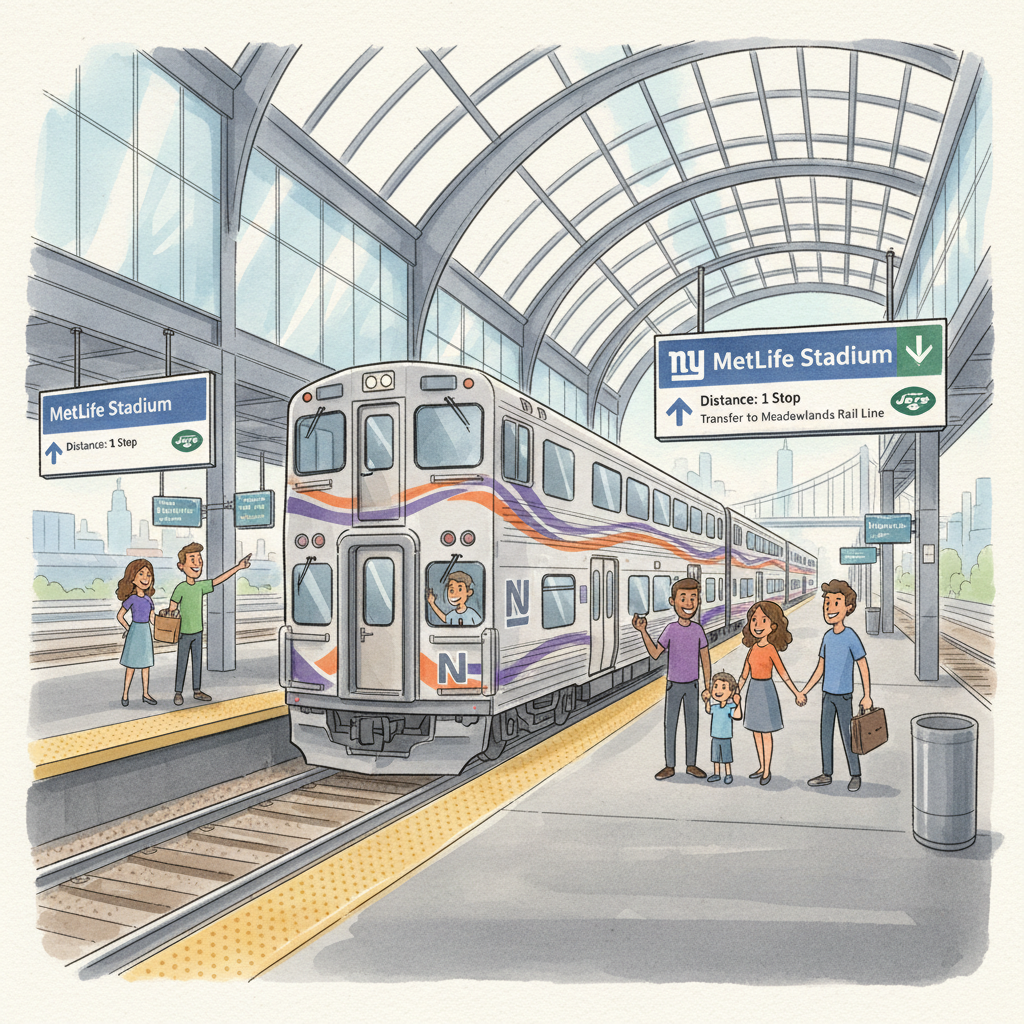 NJ Transit Expands Rail Access to MetLife Stadium