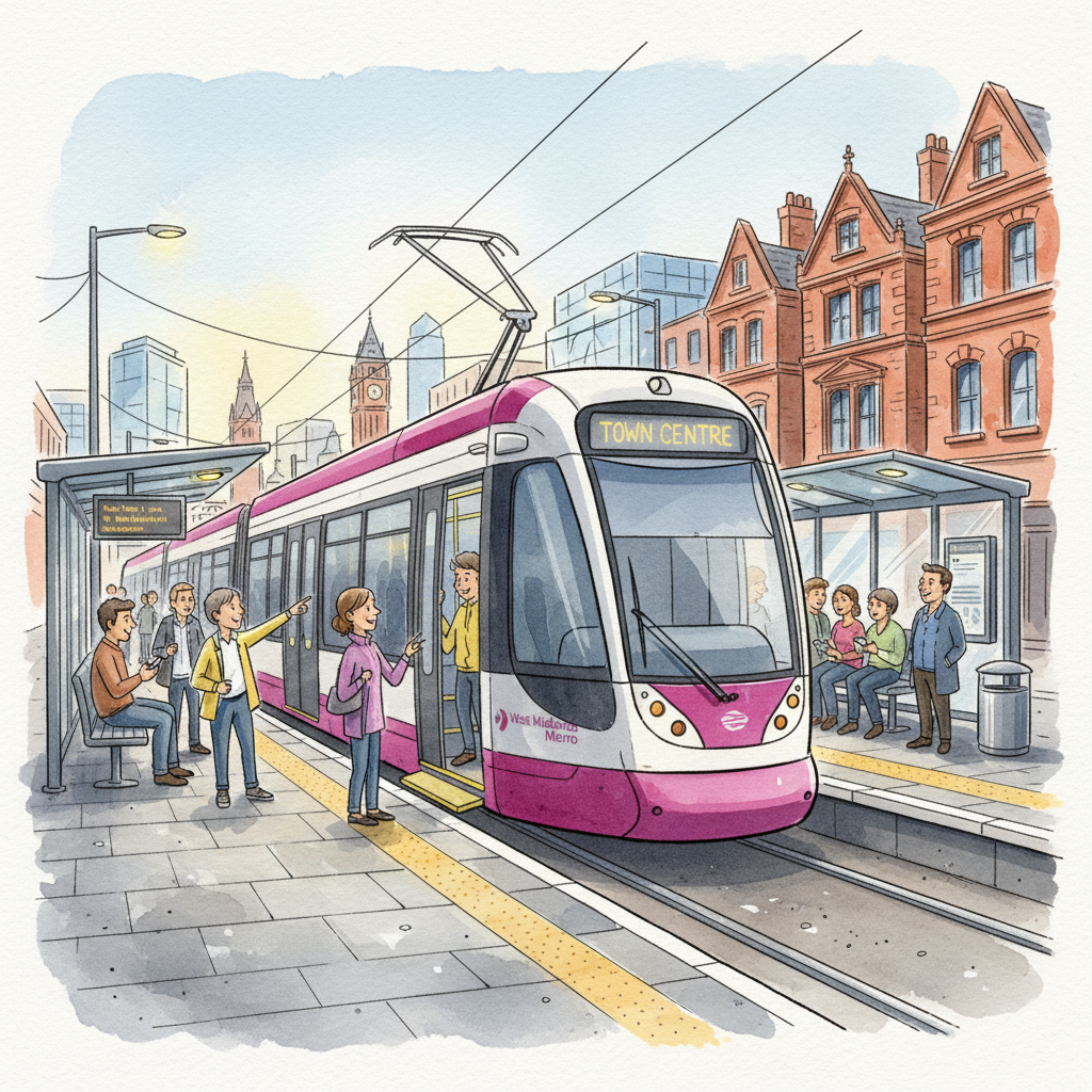 West Midlands Tram Adapts Service — Riders Adjust
