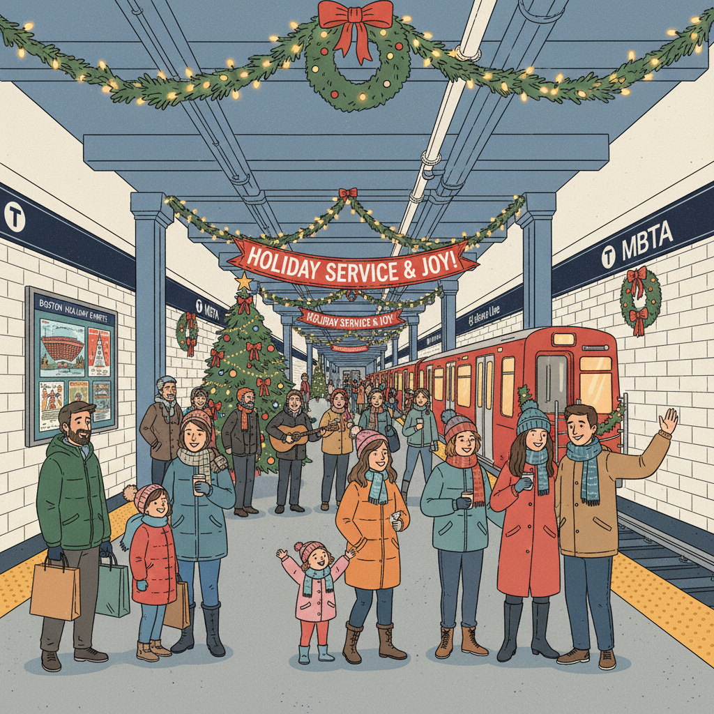 Boston MBTA Turns Stations Into Holiday Community Hubs