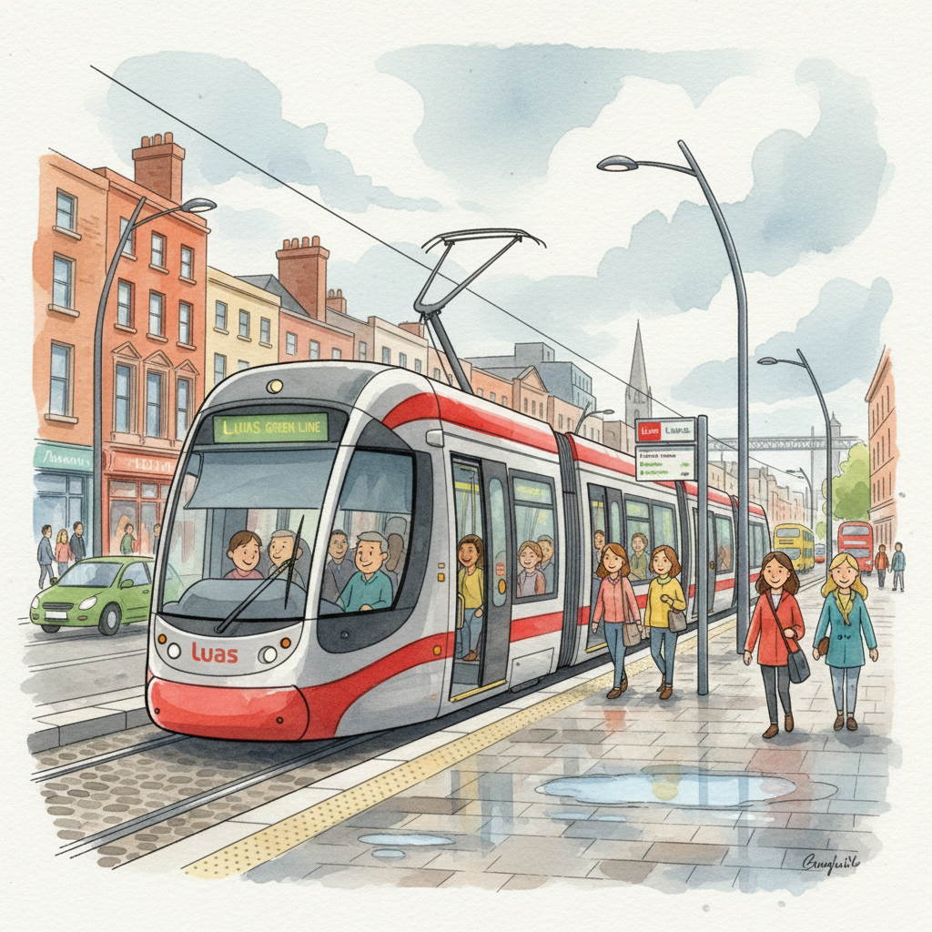 Dublin's Red Line Back on Track After Brief Disruption