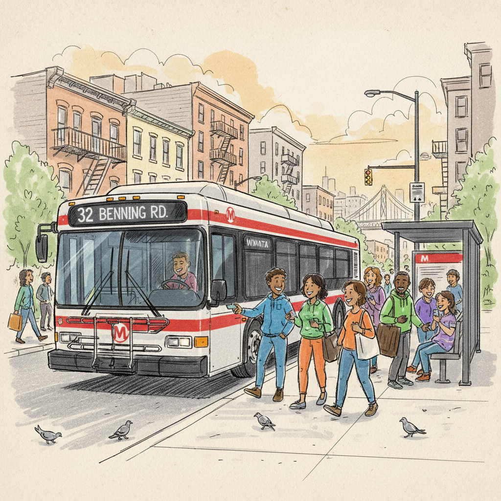 DC-Maryland-Virginia Bus Stop Moves to Improve Service