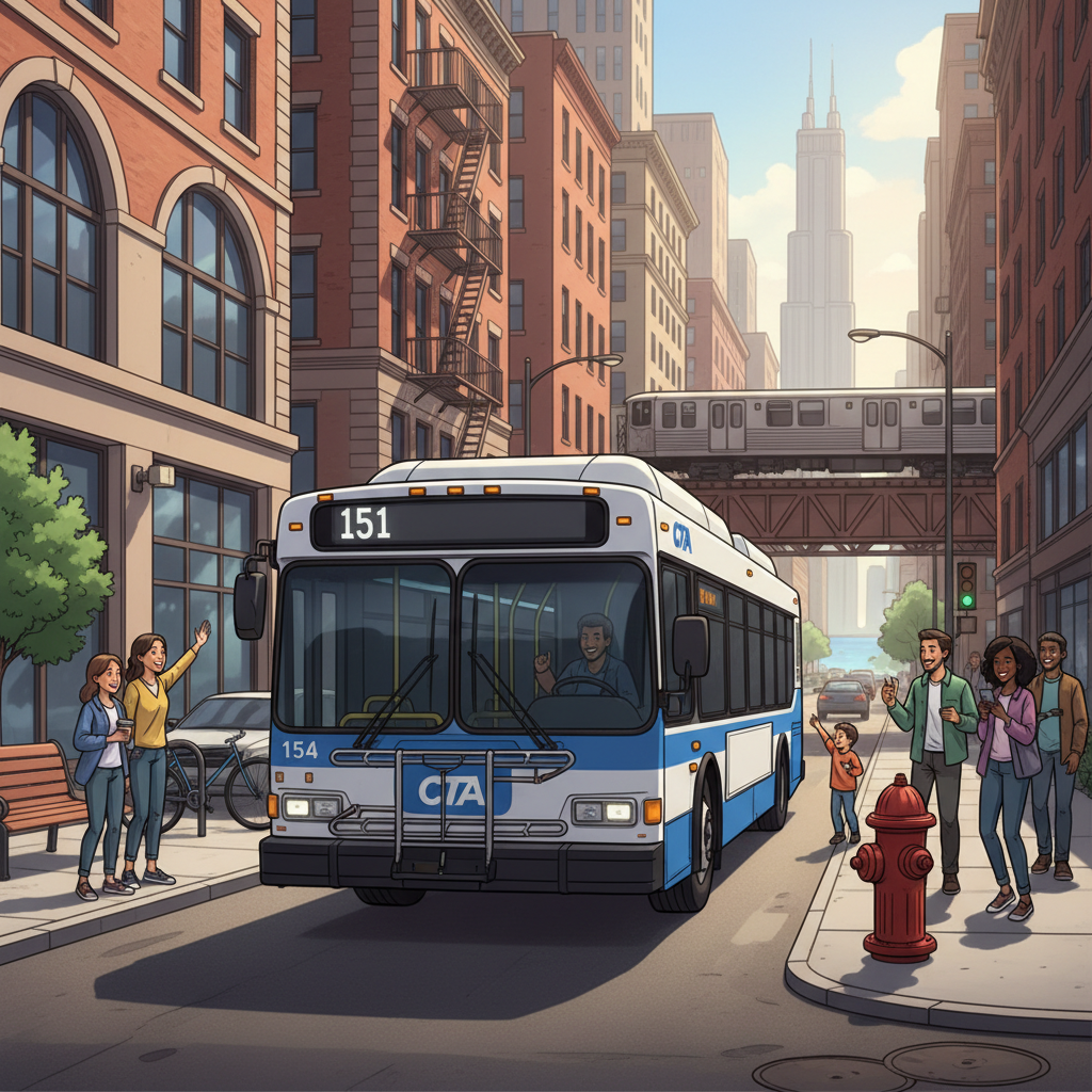 Chicago #8 Halsted Detour — Riders Adapt to New Route