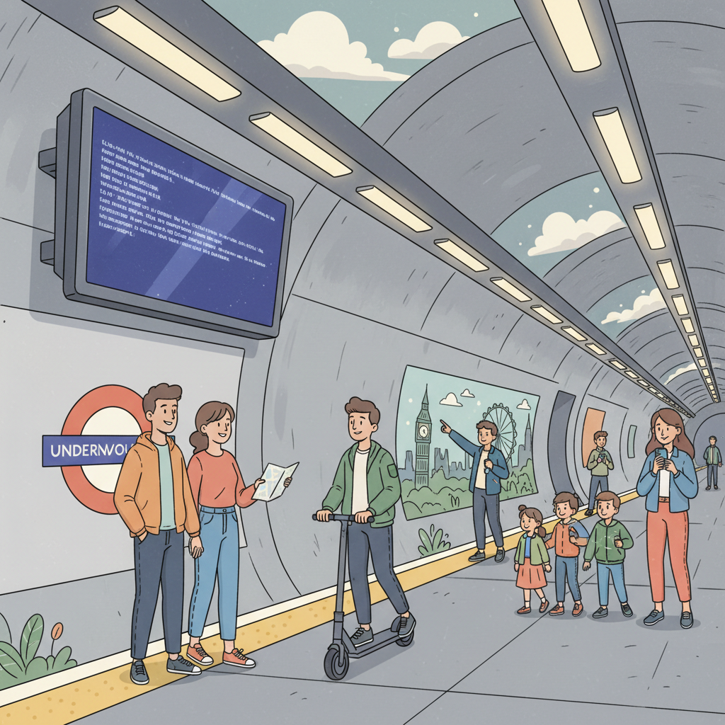 Westminster Station Adapts as Digital Boards Get Fixed