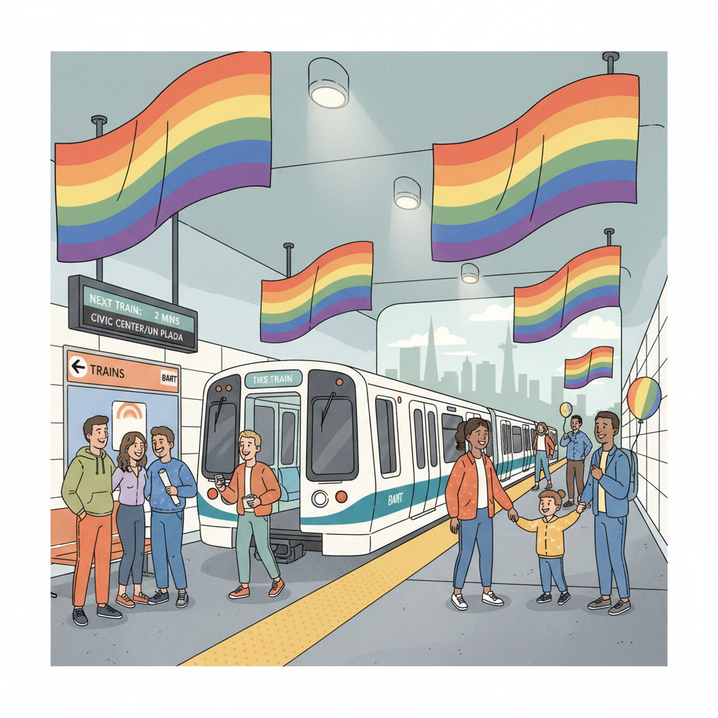 SF BART Promotes Transit Access for Pride Parade