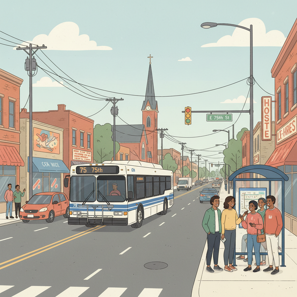 Chicago CTA Bus 75 Adapts Route to Keep Riders Moving